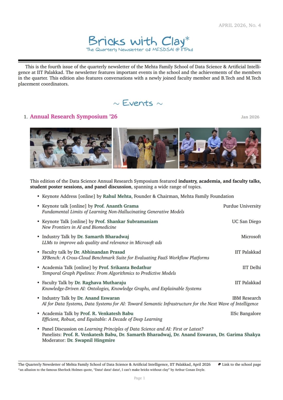 Newsletter Issue 4
